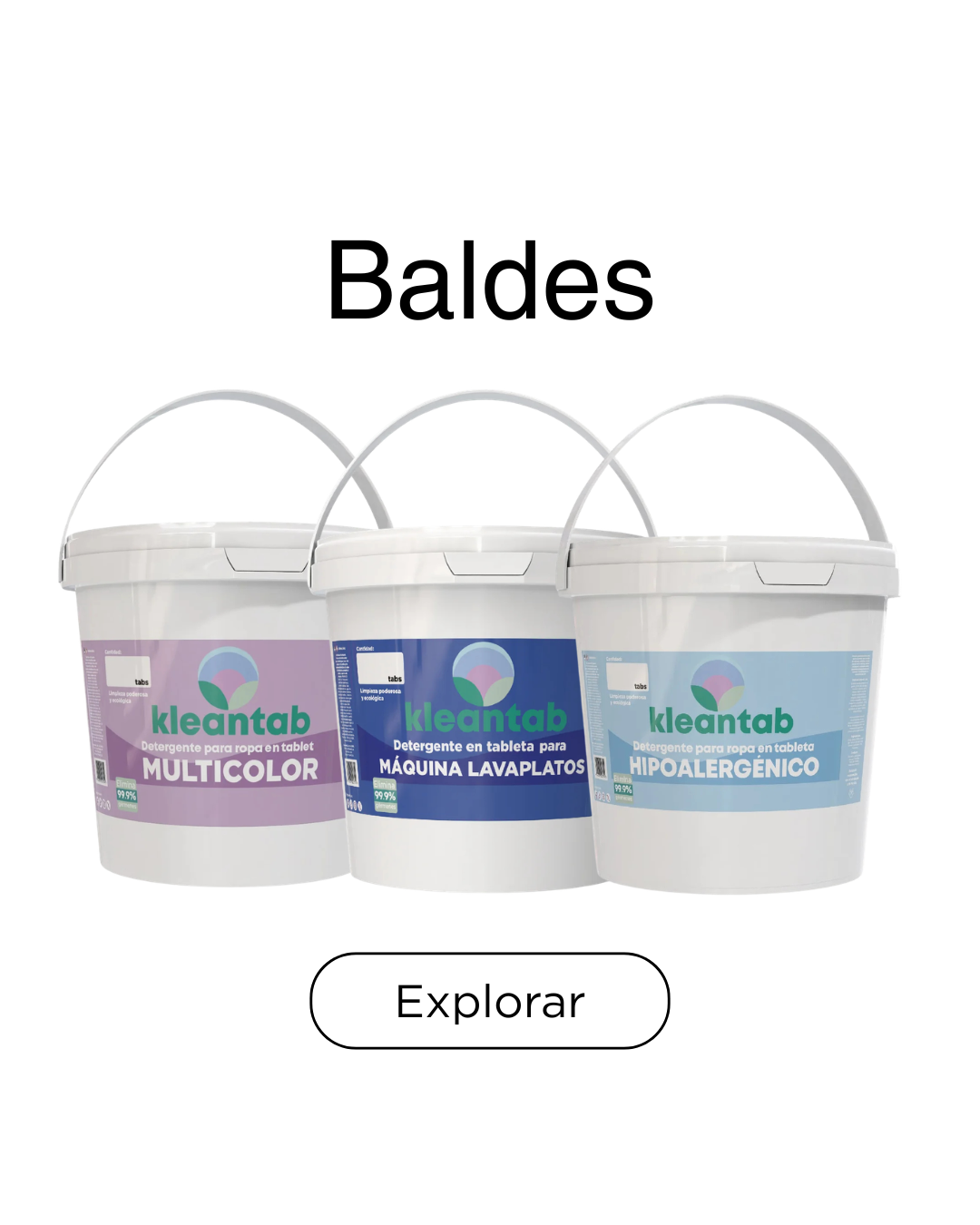 Balde con Tabletas