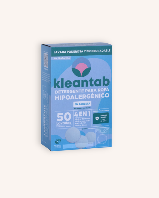 Detergente para Ropa en Tableta Hipoalergénico - 50 tabletas