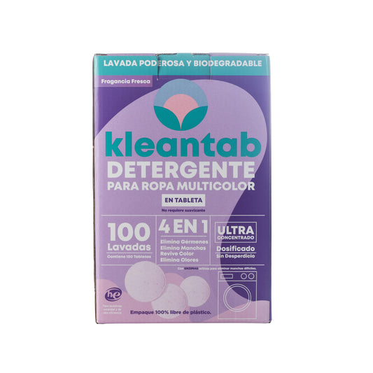 Detergente para Ropa en Tableta Multicolor - 100 tabletas