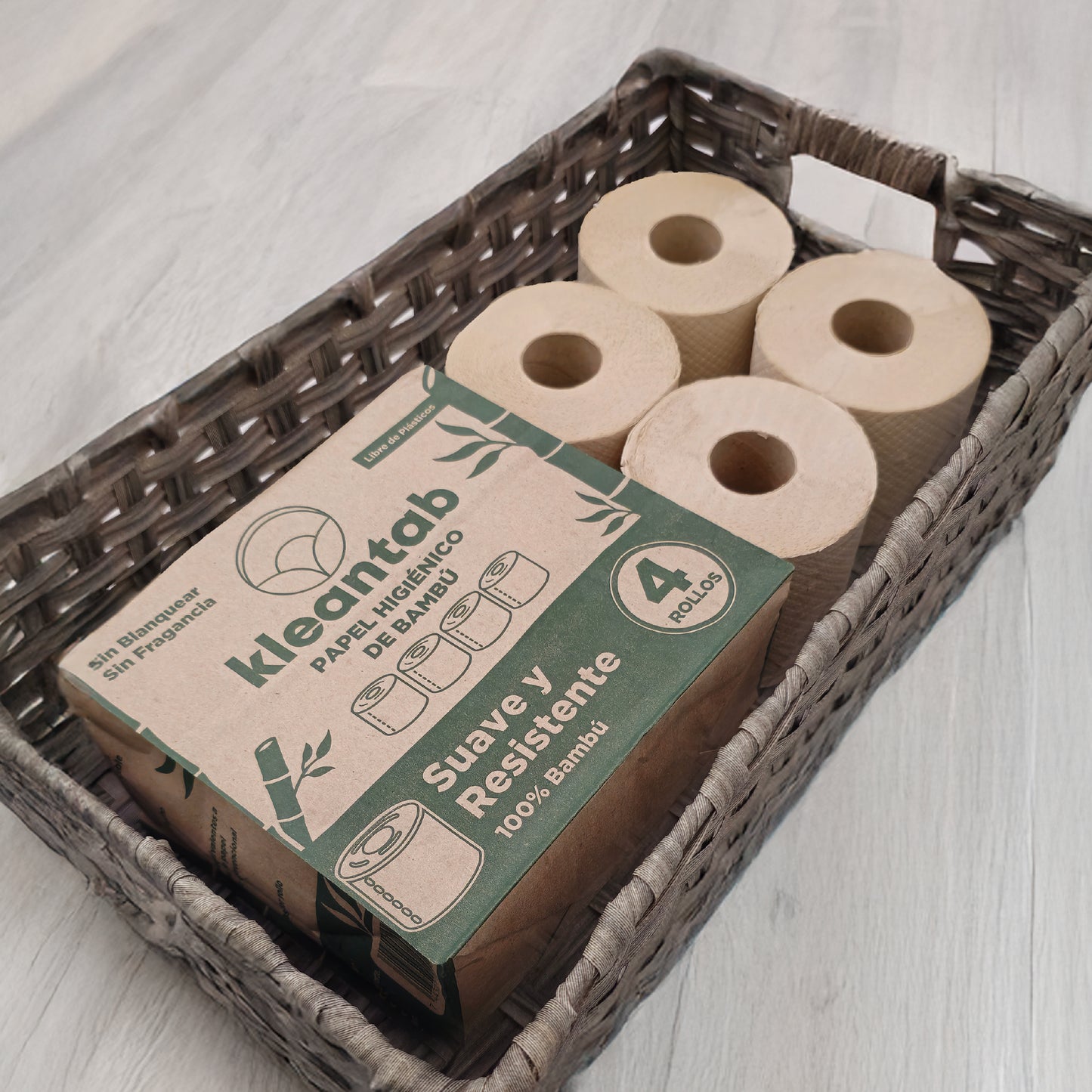 Papel Higiénico de Bambú - 4 rollos