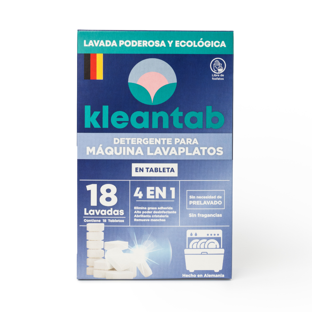 DETERGENTE PARA MÁQUINA LAVAPLATOS - 18 TABLETAS- RINDE 18 LAVADAS