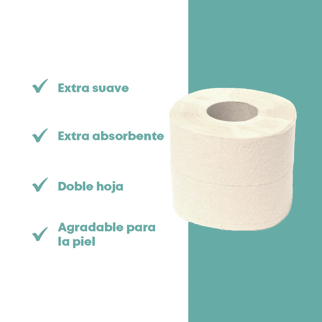 Papel Higiénico de Bambú - 4 rollos