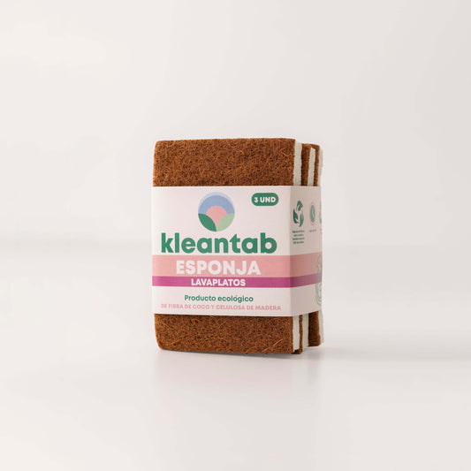 Esponja Lavaplatos de Fibra de Coco - 3 unidades