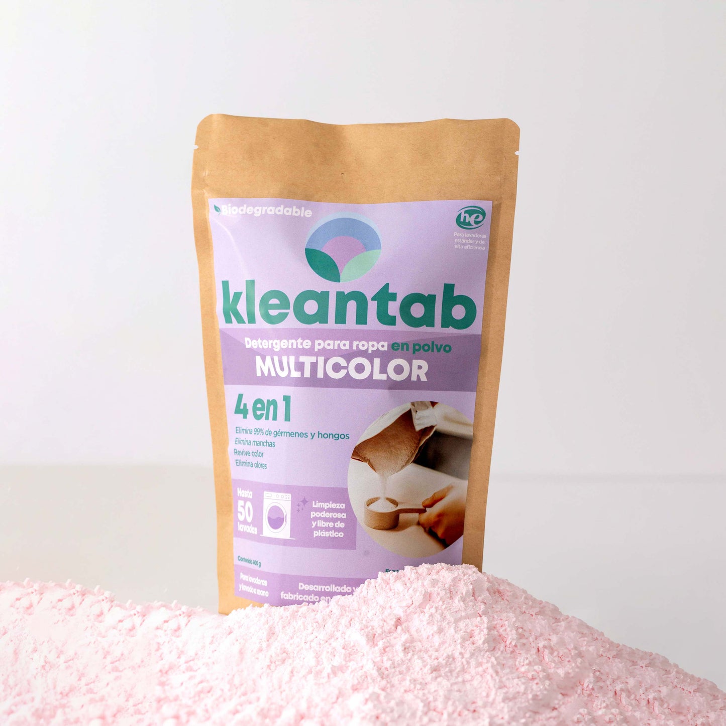 Detergente para Ropa en Polvo Multicolor - 400g