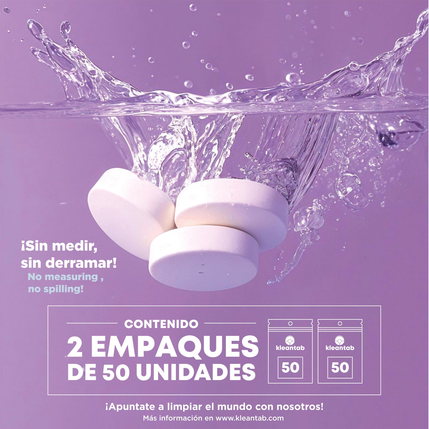 Detergente para Ropa en Tableta Multicolor - 100 tabletas