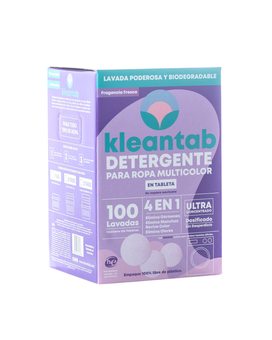 Detergente para Ropa en Tableta Multicolor - 100 tabletas