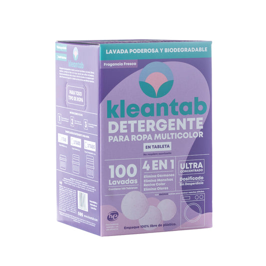 Detergente para Ropa en Tableta Multicolor - 100 tabletas