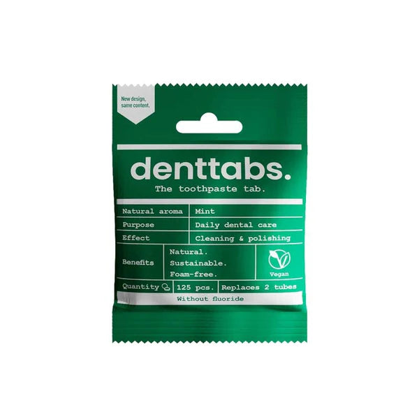 DENTTABS - SABOR MENTA - SIN FLÚOR