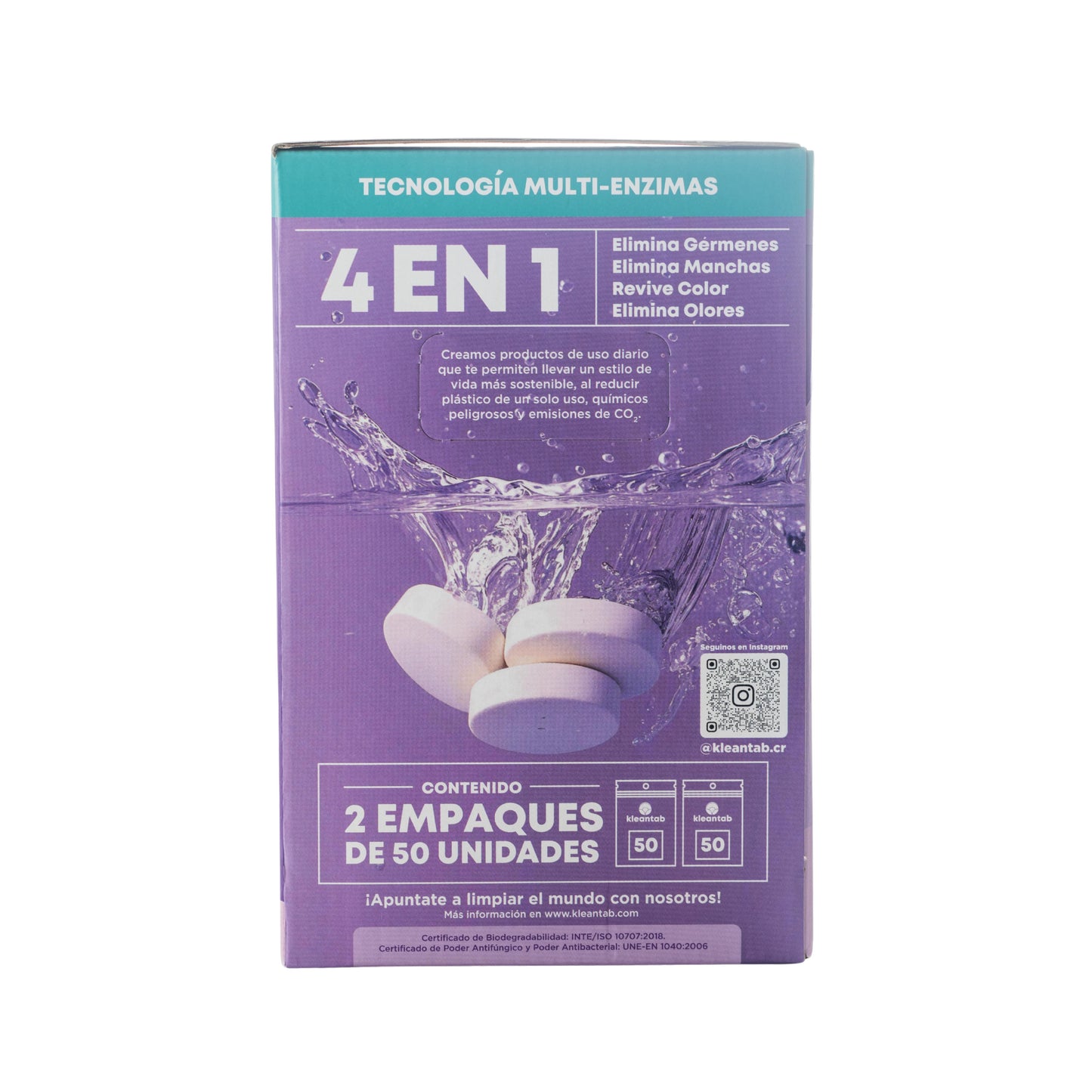 Detergente para Ropa en Tableta Multicolor - 100 tabletas