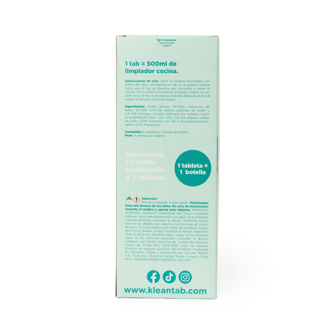 LIMPIADOR COCINA STARTER SET - RINDE 3 BOTELLAS
