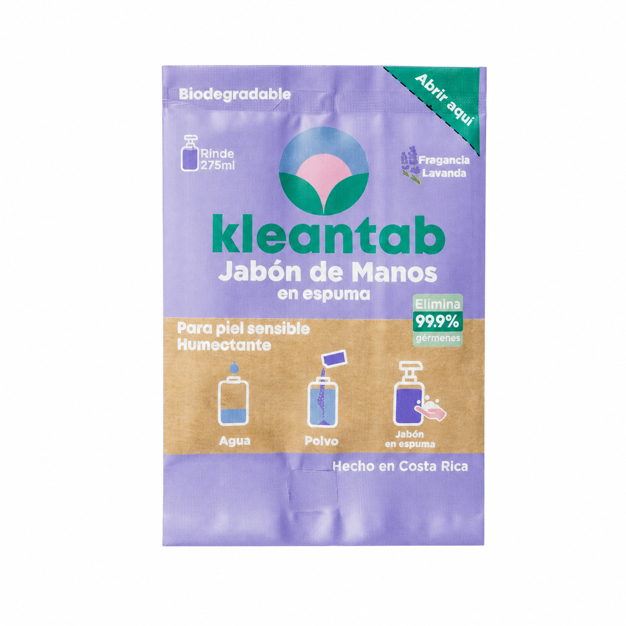 JABÓN DE MANOS EN ESPUMA LAVANDA - REFILL RINDE 275 ml