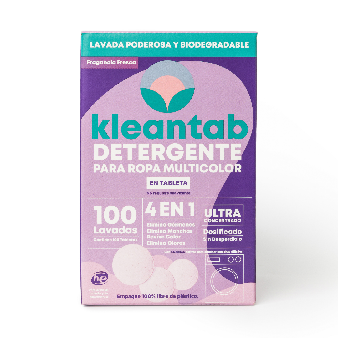 DETERGENTE PARA ROPA EN TABLETA MULTICOLOR - RINDE 100 LAVADAS