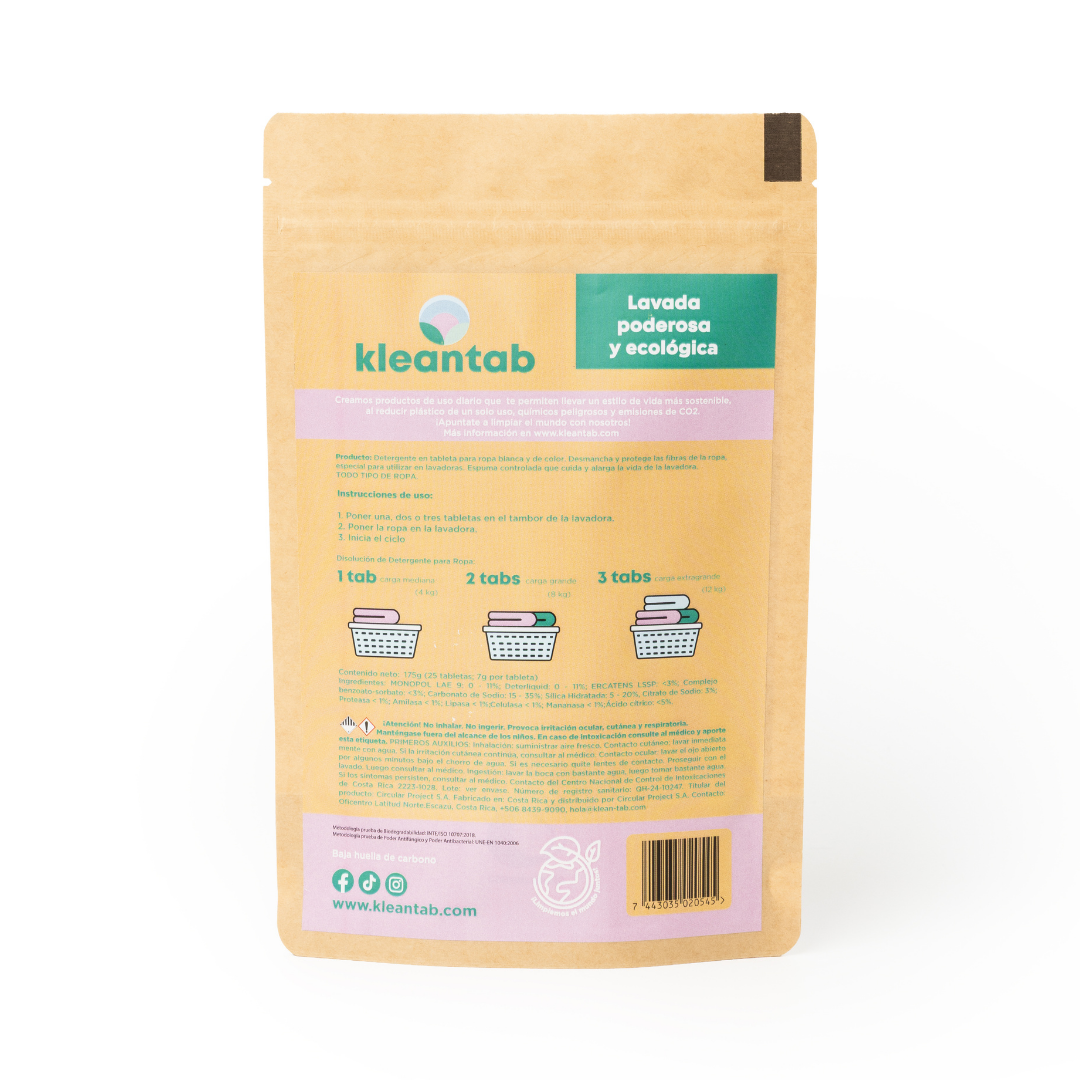 Detergente para Ropa en Tableta Multicolor - 25 tabletas