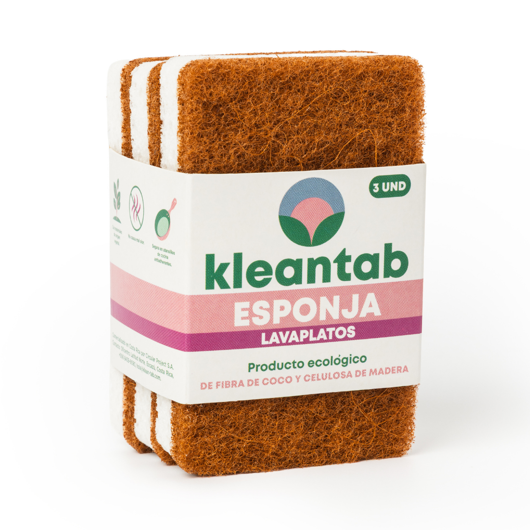 ESPONJA LAVAPLATOS DE FIBRA DE COCO - 3 UNIDADES