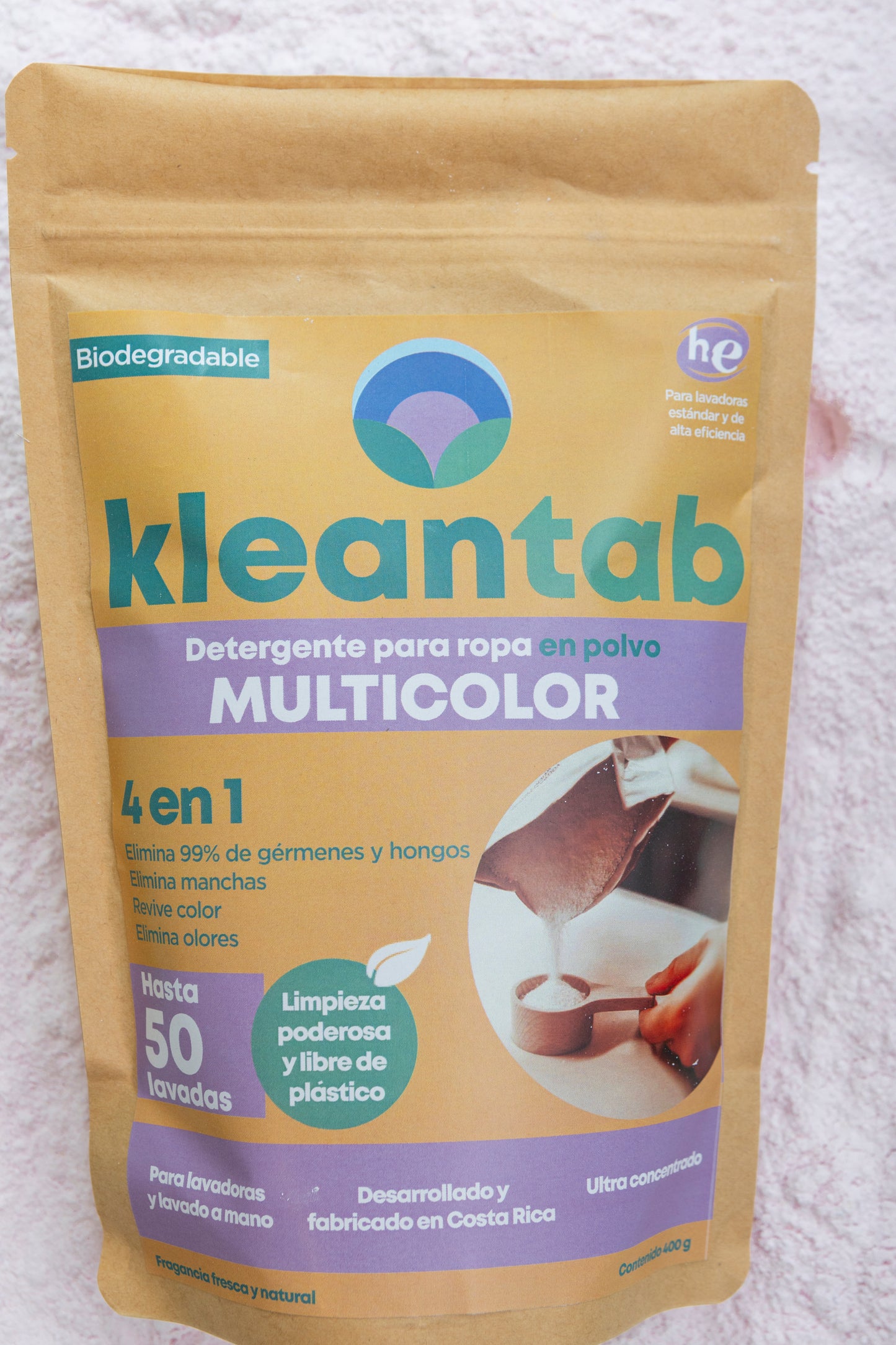 Detergente para Ropa en Polvo Multicolor - 400g