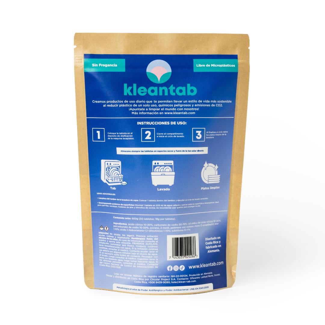 DETERGENTE PARA MÁQUINA LAVAPLATOS - 50 TABLETAS- RINDE 50 LAVADAS