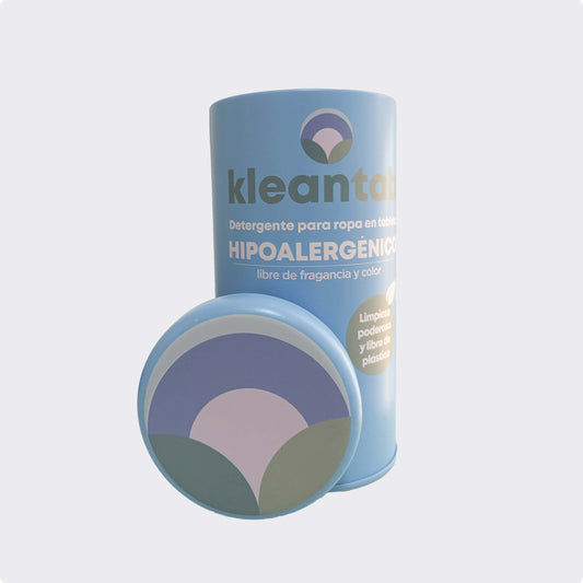 Envase metálico reutilizable para tabletas - Detergente Hipoalergénico