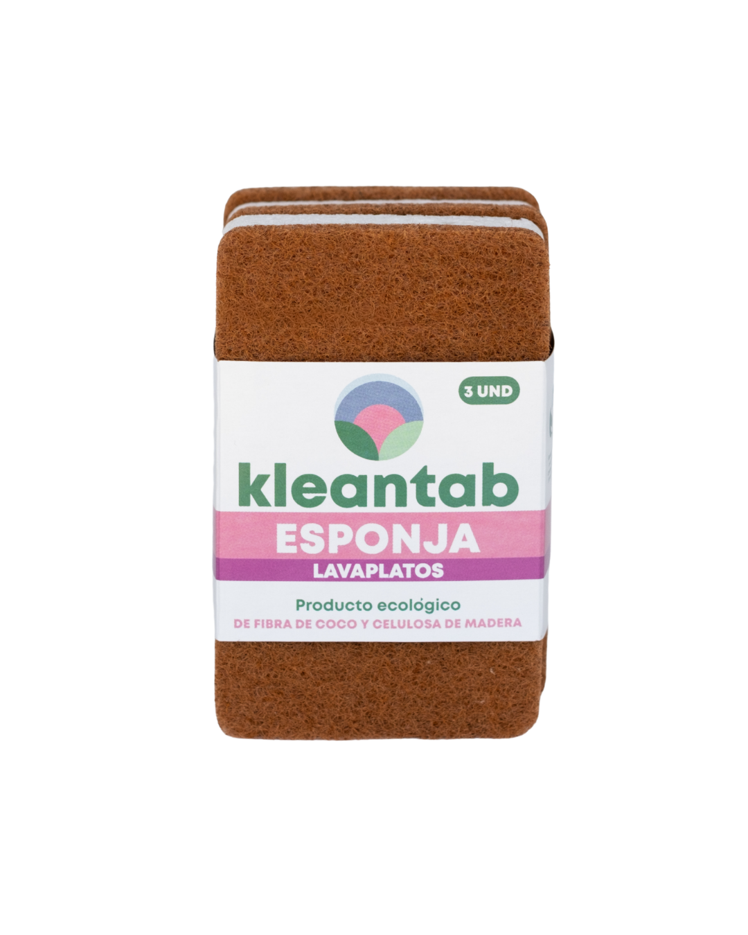 Esponja Lavaplatos de Fibra de Coco - 3 unidades