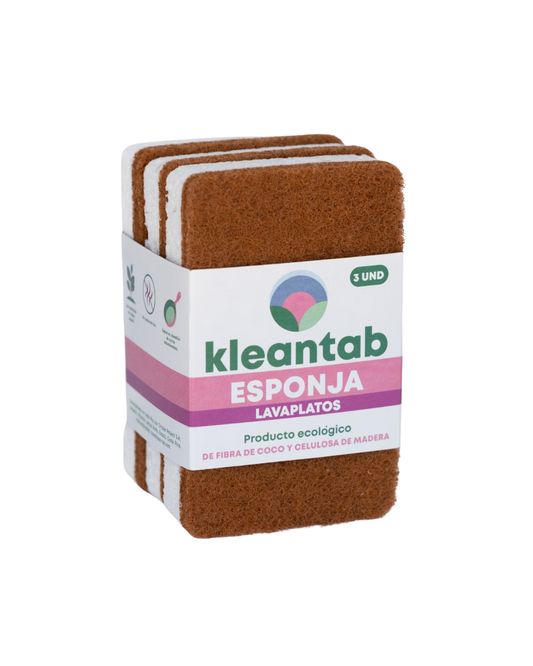 Esponja Lavaplatos de Fibra de Coco - 3 unidades