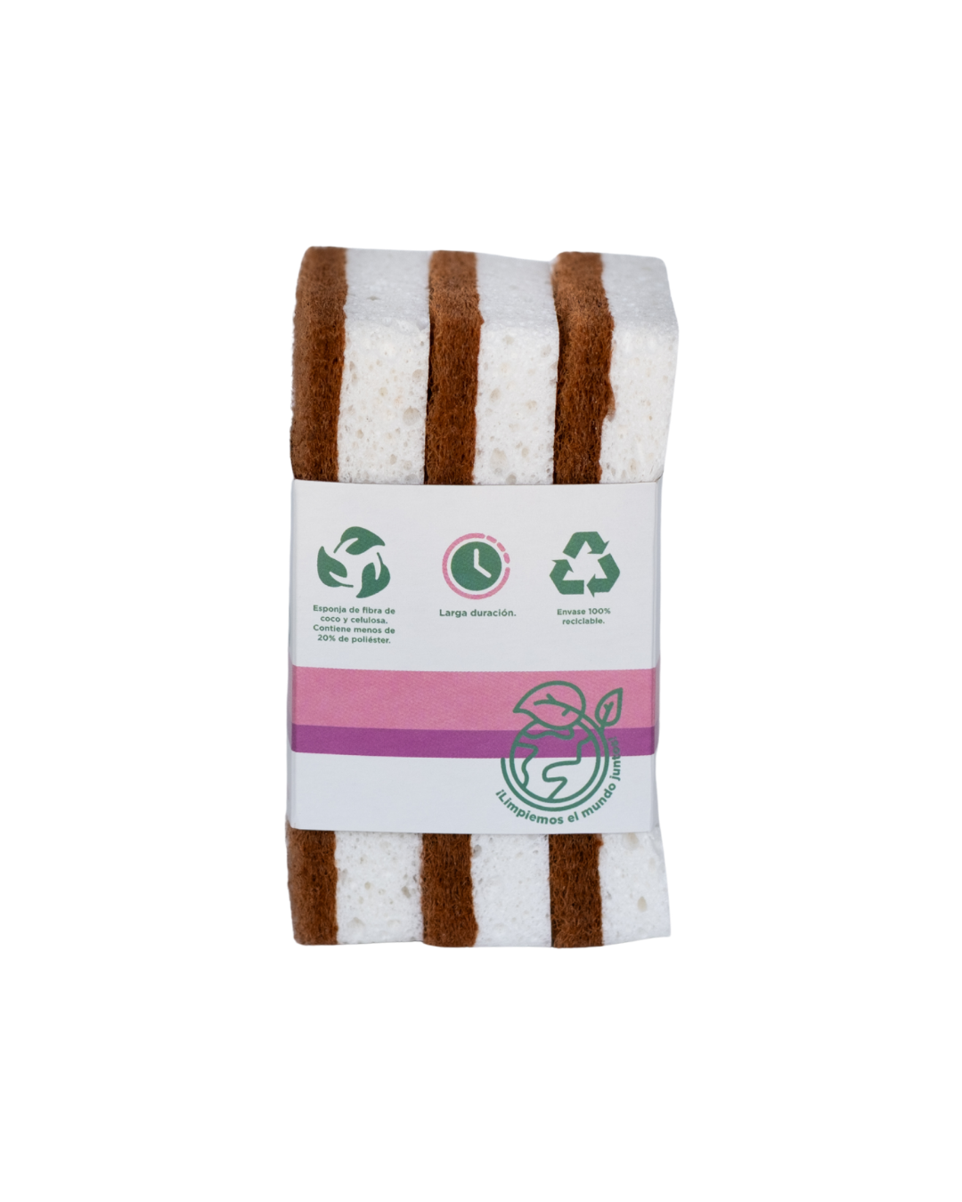 Esponja Lavaplatos de Fibra de Coco - 3 unidades
