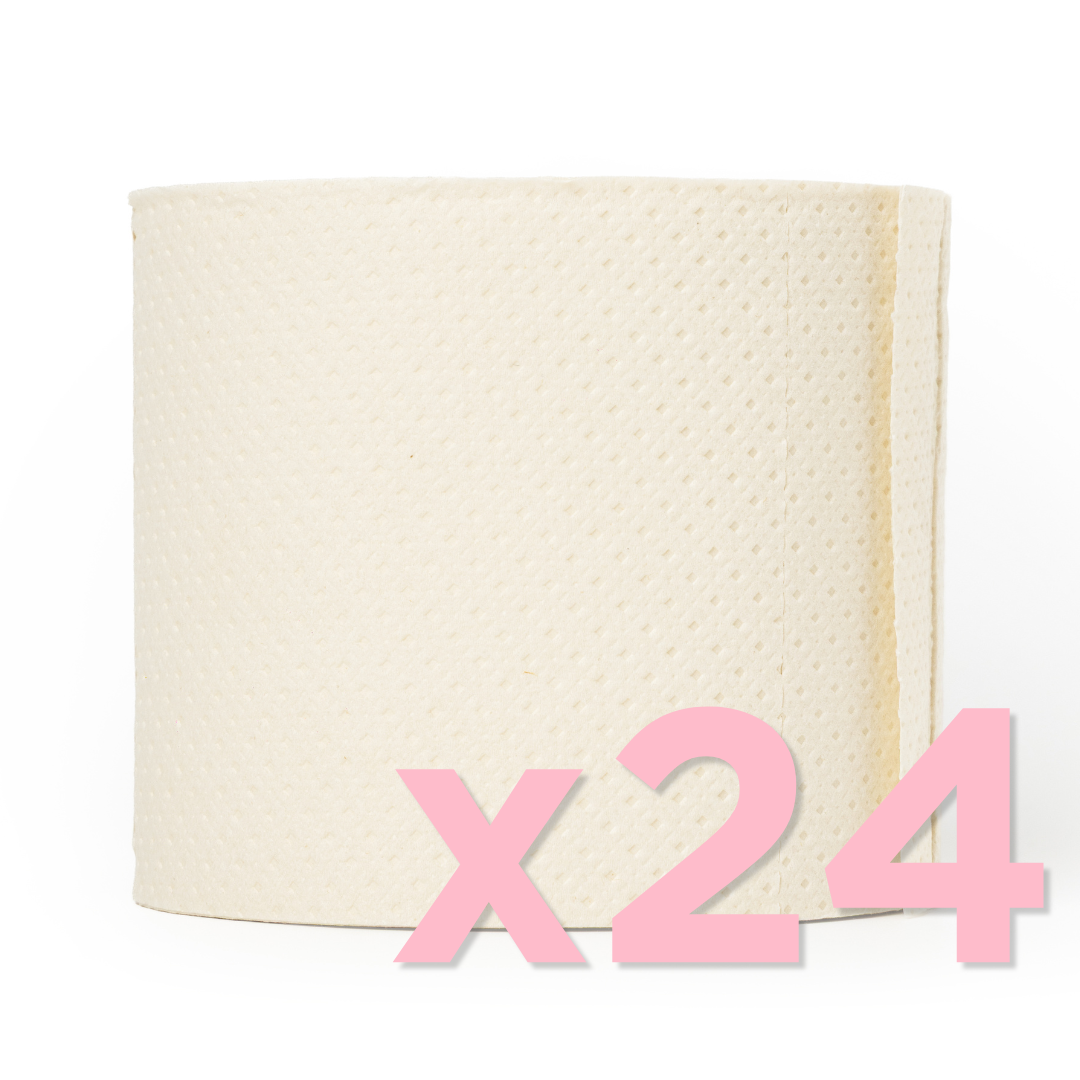 PAPEL HIGIÉNICO DE FIBRA DE BAMBÚ - 24 ROLLOS