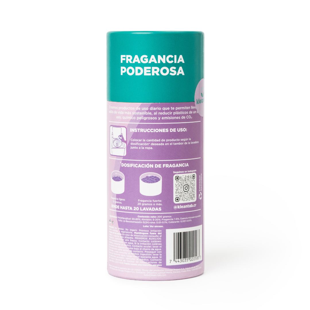 PERLAS AROMATIZANTES PARA ROPA - LAVANDA - RINDE 20 LAVADAS