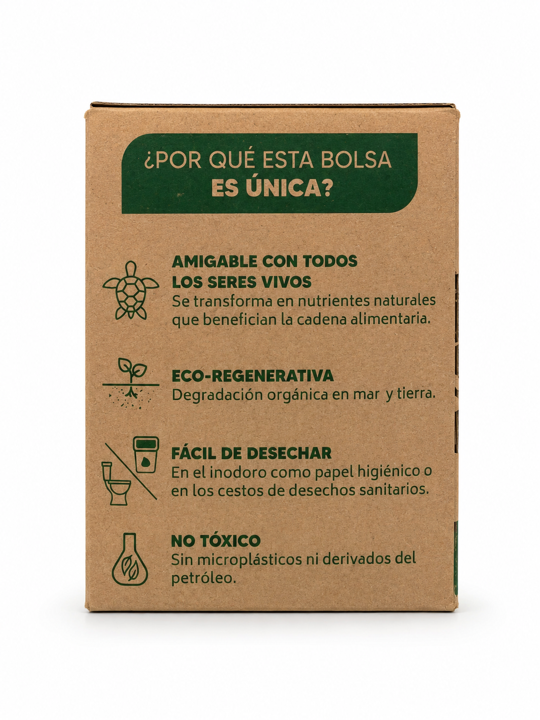 BOLSA PARA DESHECHOS ORGÁNICOS FLUSHABLE - 6 ROLLOS
