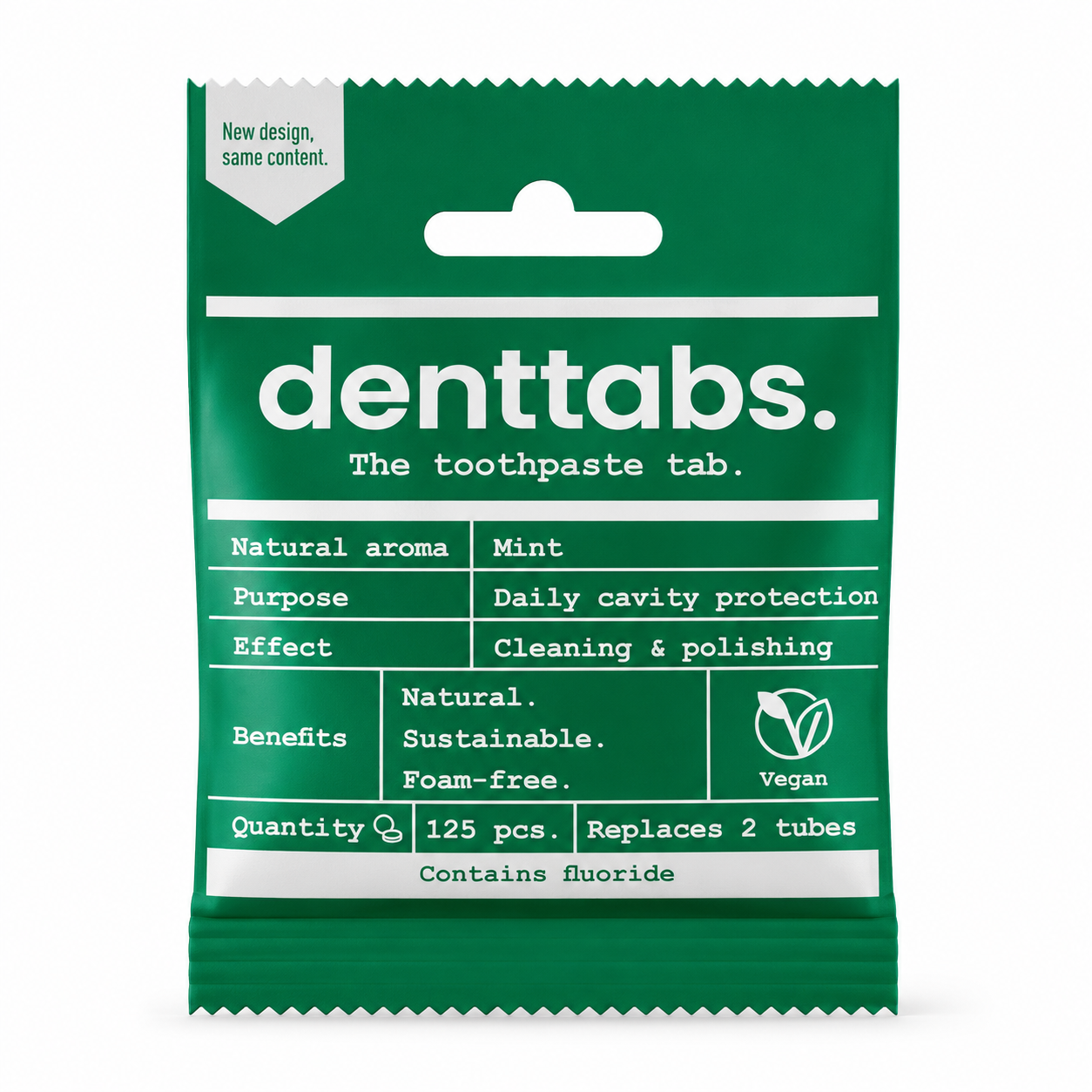 DENTTABS - SABOR MENTA - CON FLÚOR
